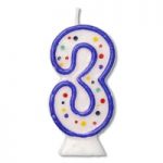 3 number candle