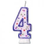 number 4 candle
