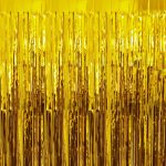gold curtain foil for birthday