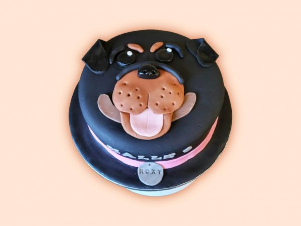 Rottweiler Face Cake