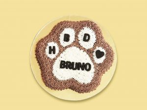 Blushing Paw Frosted Cake