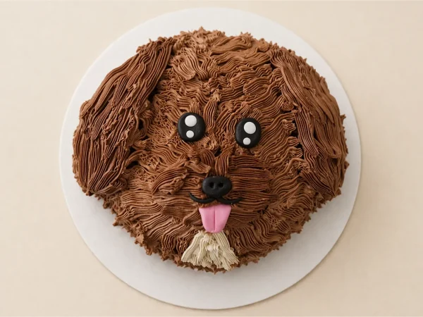 cavapoo dog face cake