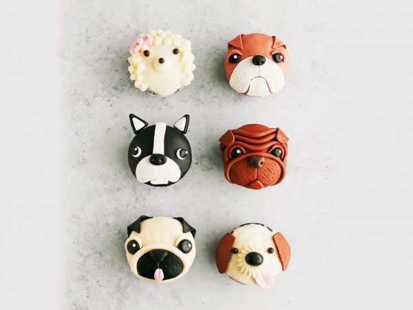 Dog Faces Birthday Cupcakes