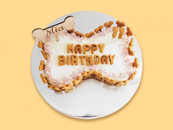 Party Paw Time Bone Cake Design