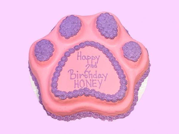 Pink Paws Cake Design