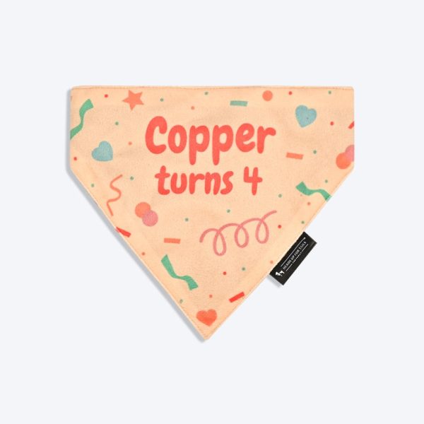 Personalised Birthday Cheer Dog Bandana