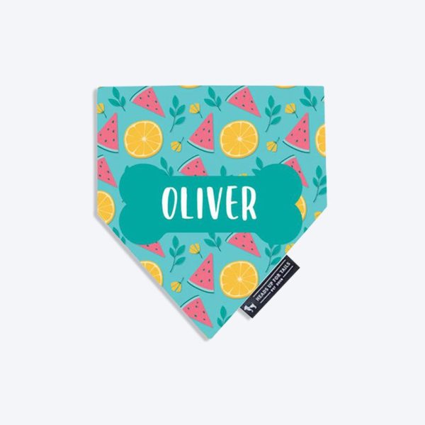 Summer Afternoon Personalised Dog Bandana