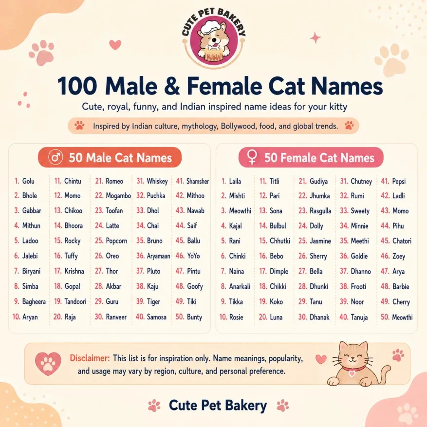 male and female cat name list