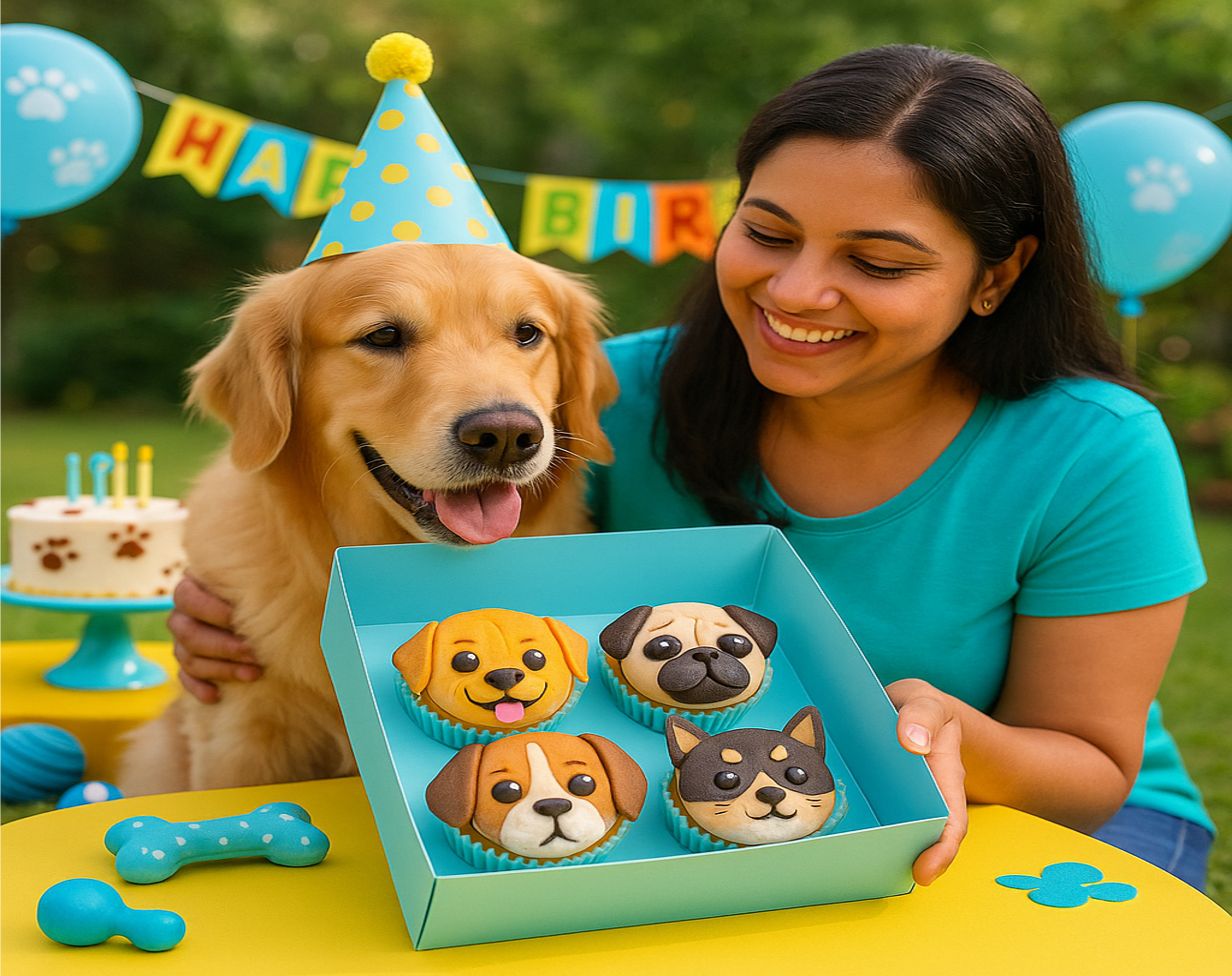 Why Dog Face Cupcakes Are Stealing the Show at Indian Pet Parties
