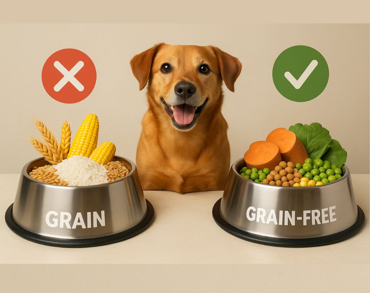 The Difference Between Grain-Free and Gluten-Free Diets for Dogs