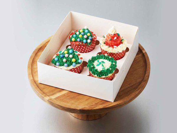 christmas theme dog cupcakes