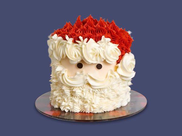 santa theme dog cake