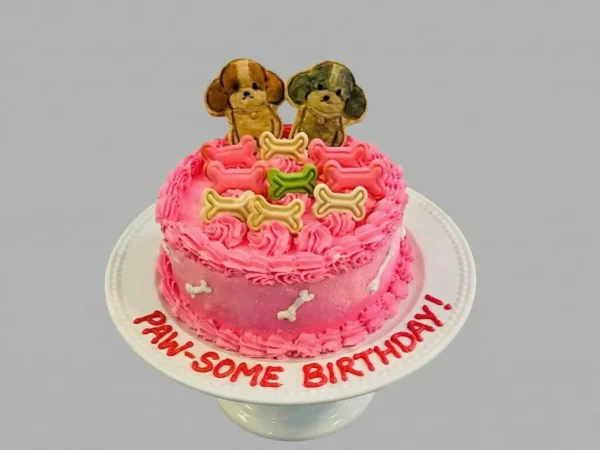 Puppy Duo Celebration Cake