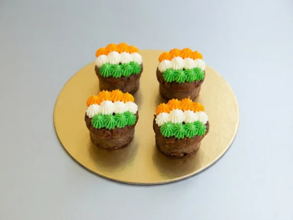 Tricolor Dog Friendly Cupcakes