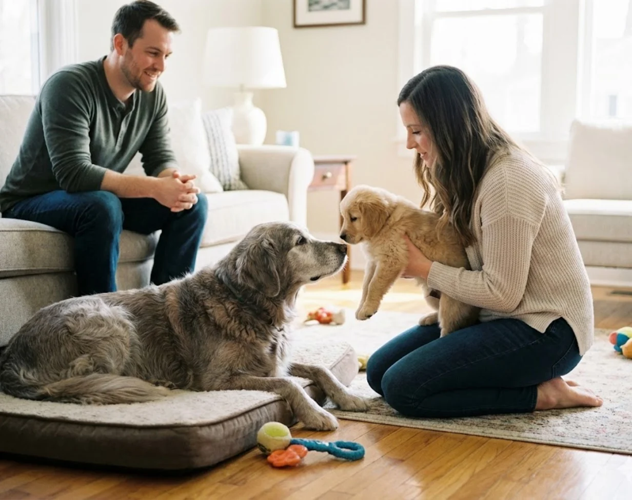 How to Introduce a New Puppy to an Older Dog?