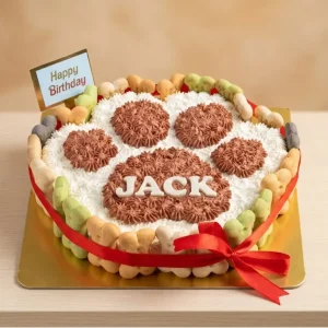 paw medallion cake