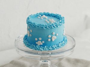 Floral Theme Dog Cake
