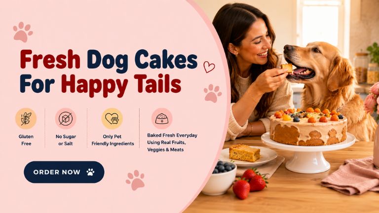 fresh dog cakes mobile banner