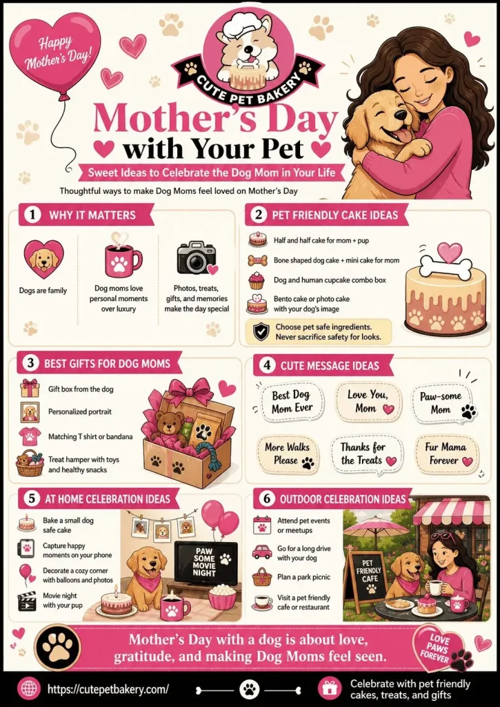 mother's day with pet infographic