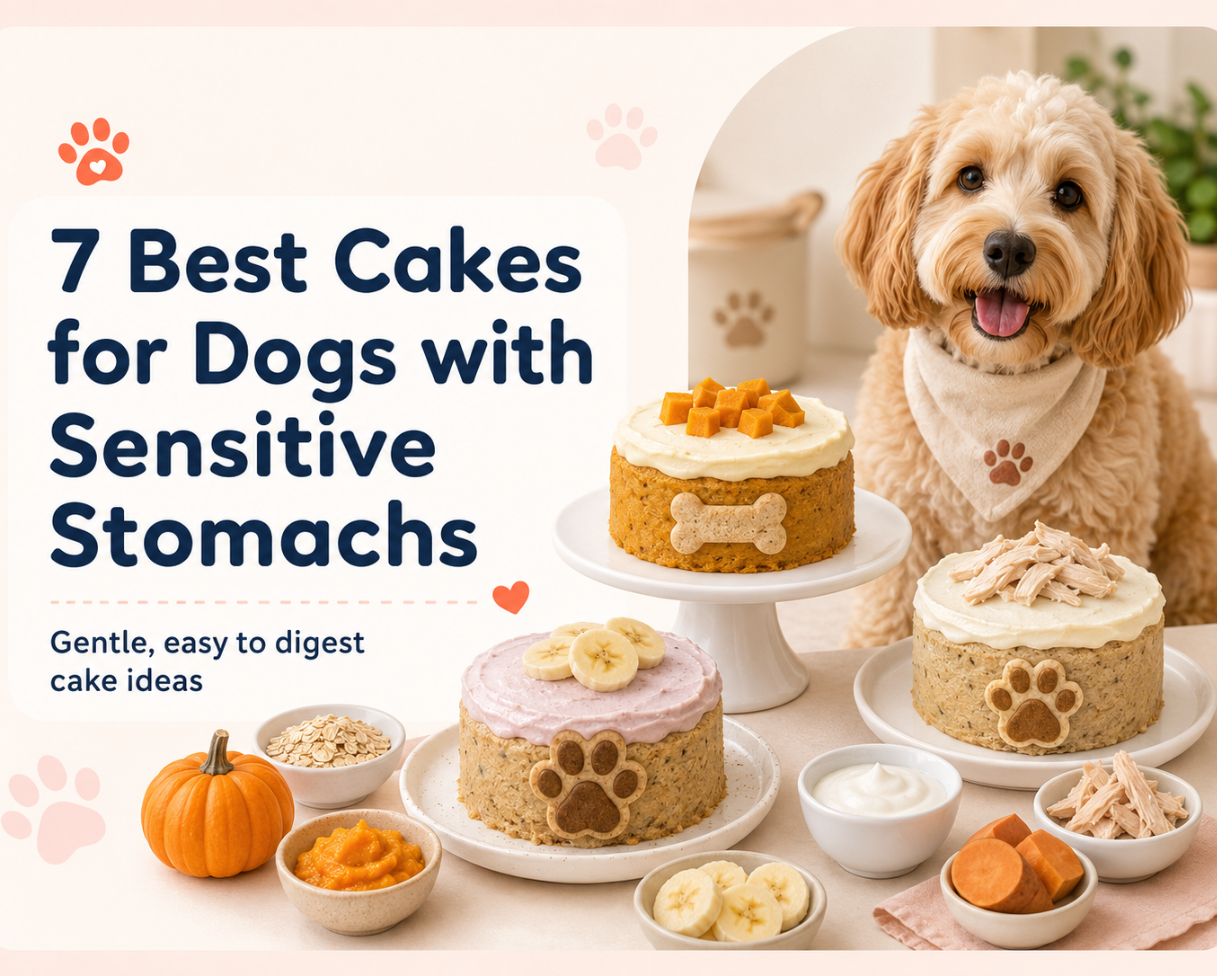 7 Best Cakes for Dogs with Sensitive Stomachs