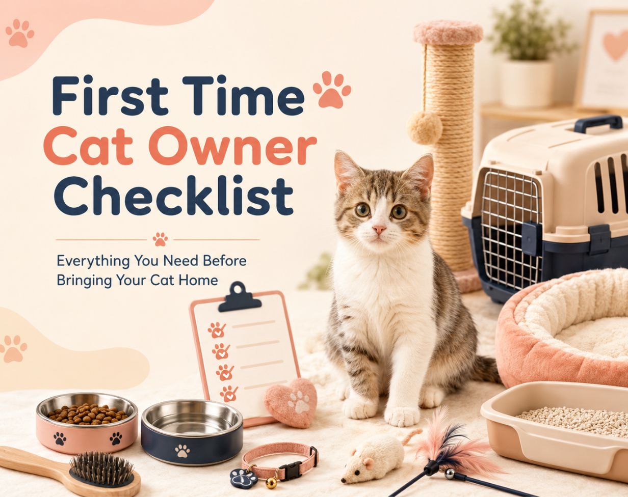 First Time Cat Owner Checklist: Everything You Need Before Bringing Your Cat Home