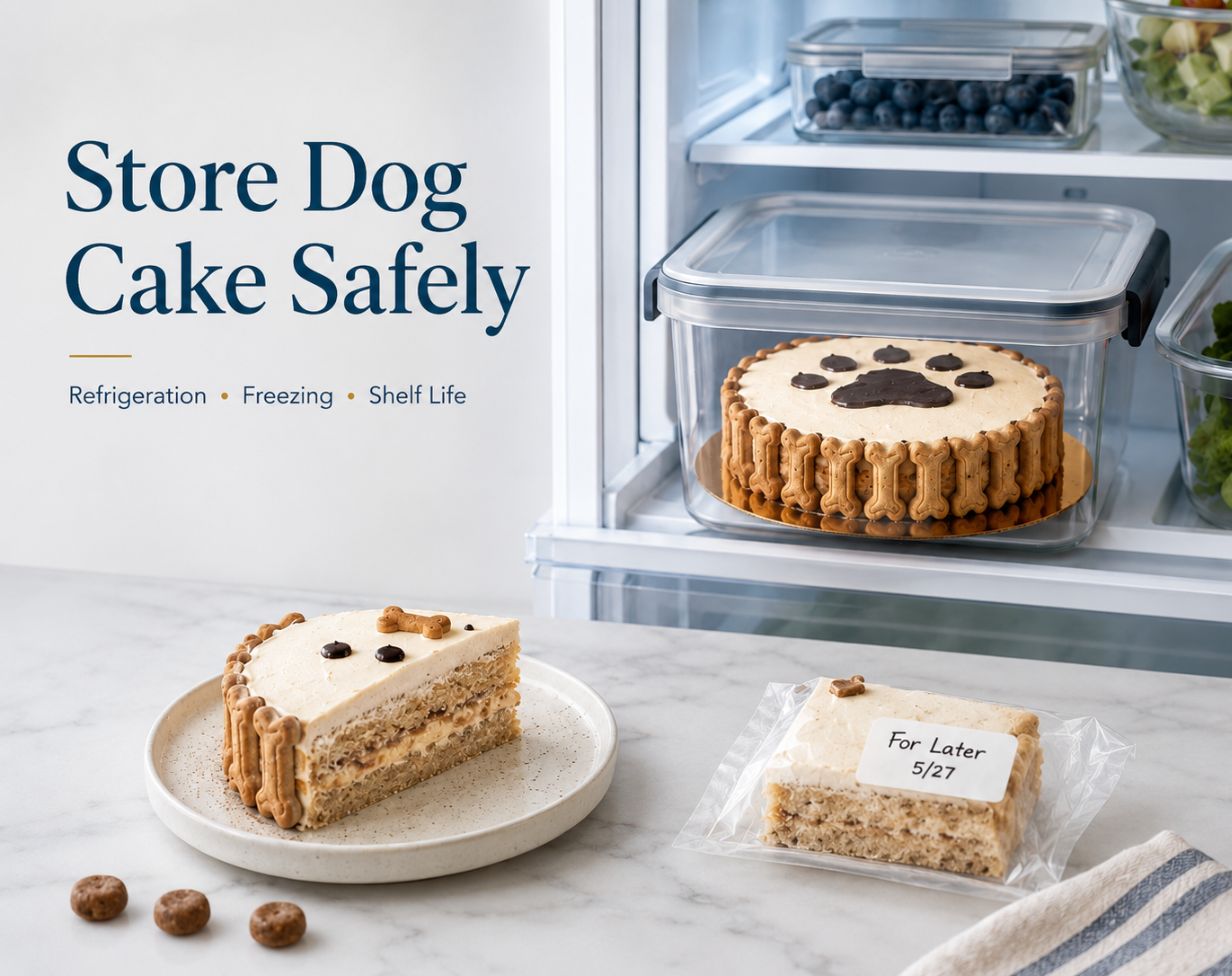 How to Store a Dog Cake After Delivery — Shelf Life and Food Safety