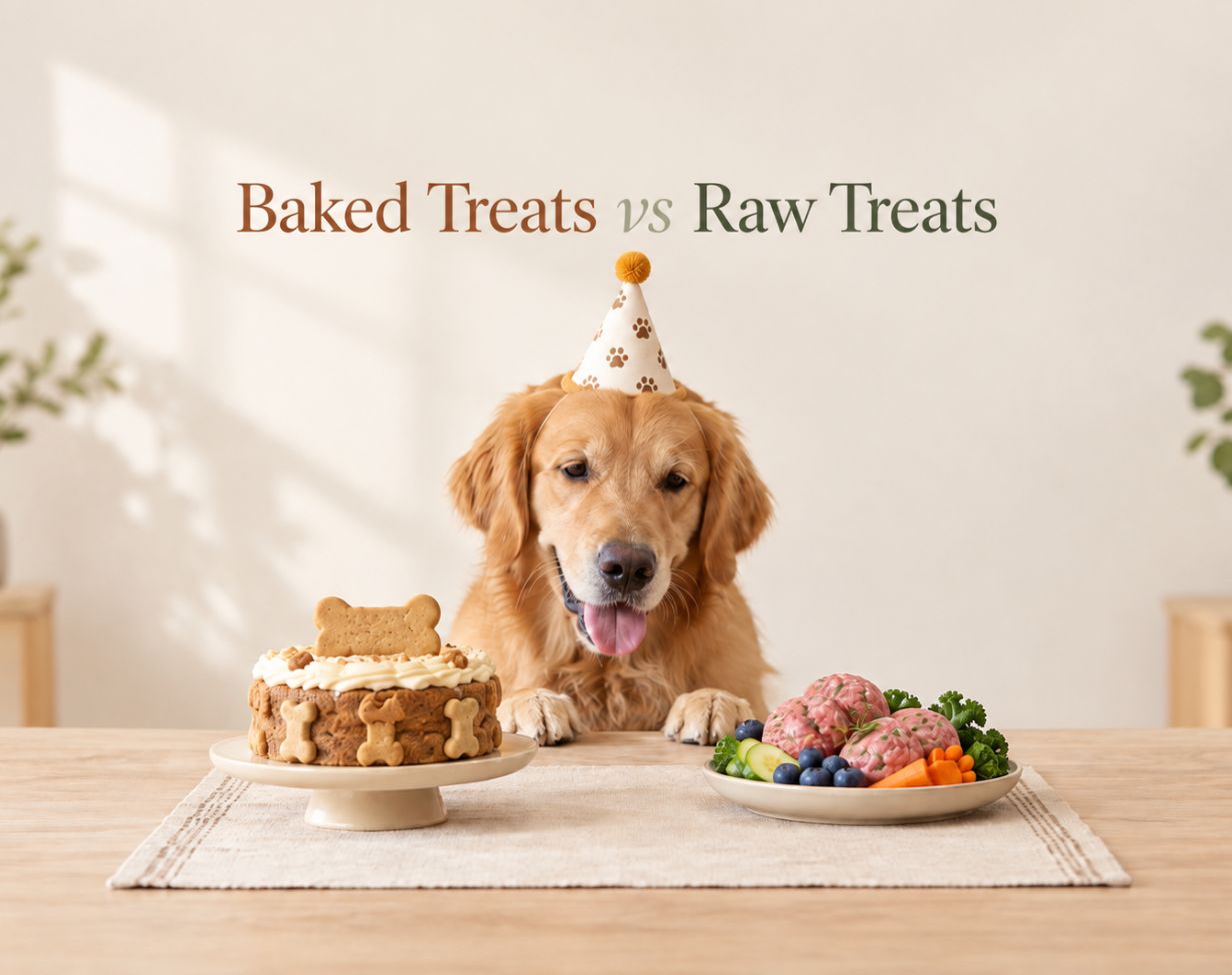 Baked Treats vs. Raw Treats: Which is Better for Your Dog’s Birthday?
