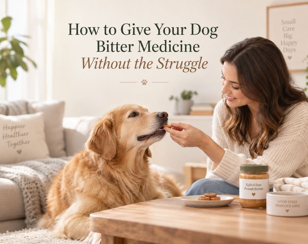 how to give dog bitter medicine