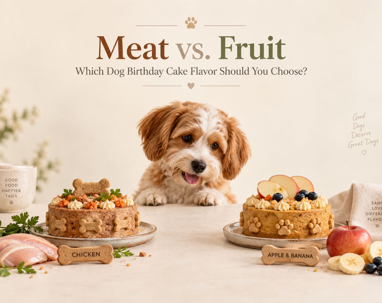 Meat vs. Fruit: Which Dog Birthday Cake Flavor Should You Choose?