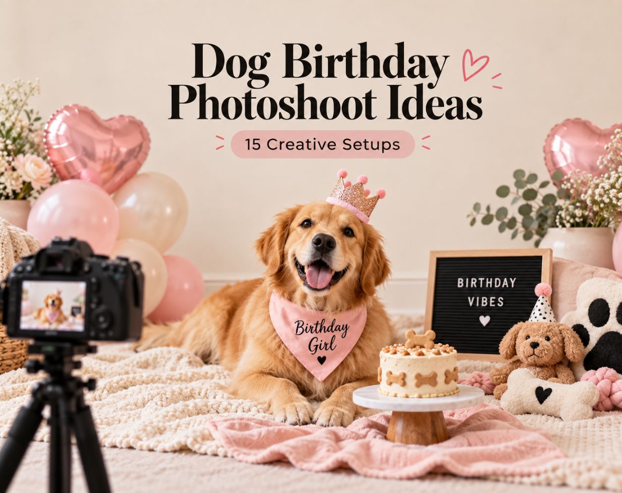 Dog Birthday Photoshoot Ideas: 15 Creative Setups for Instagram-Worthy Pictures