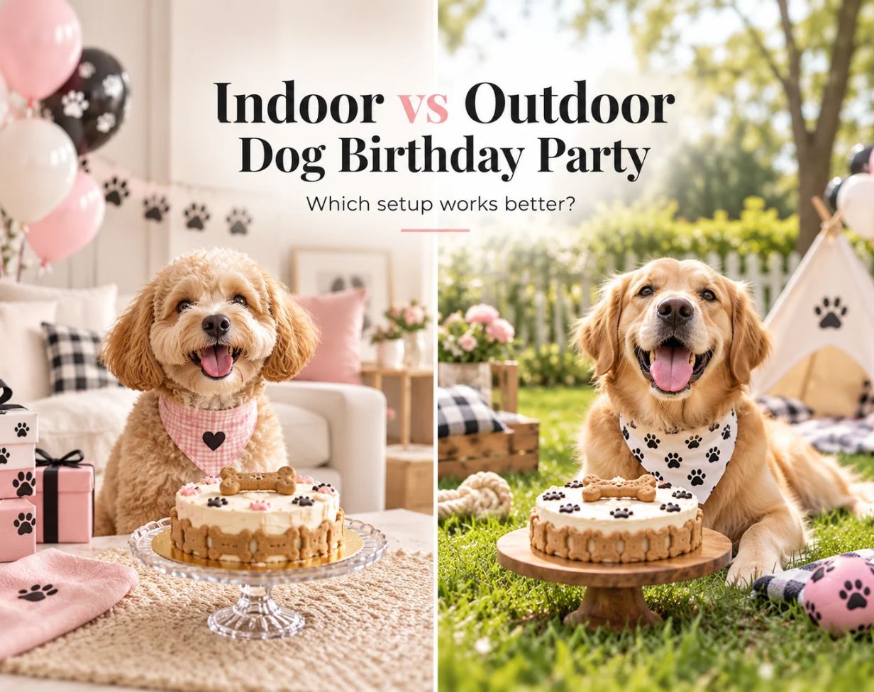indoor vs outdoor dog birthday